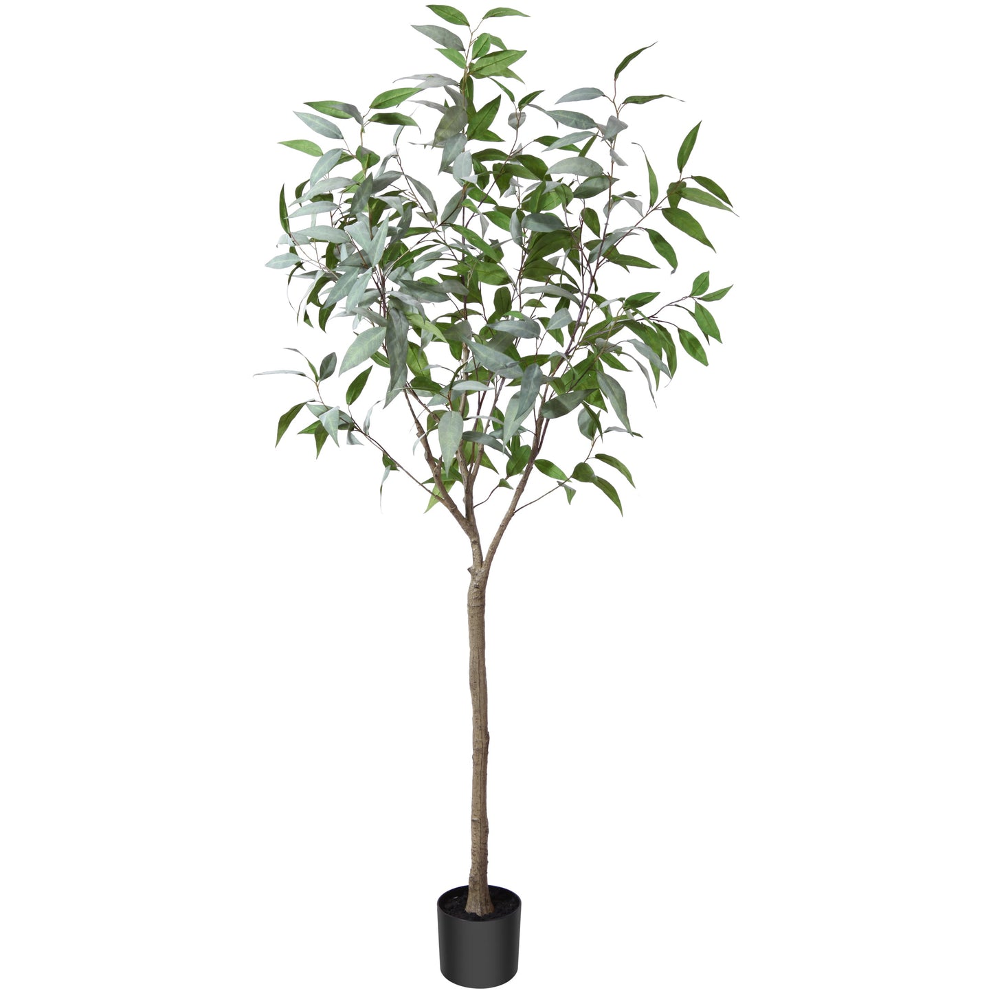 DR.Planzen Artificial Eucalyptus Plants 6FT Tall Fake Eucalyptus Plants Large Faux Trees for Home Decor Indoor Outdoor Office Gift Ornaments, Set of 1