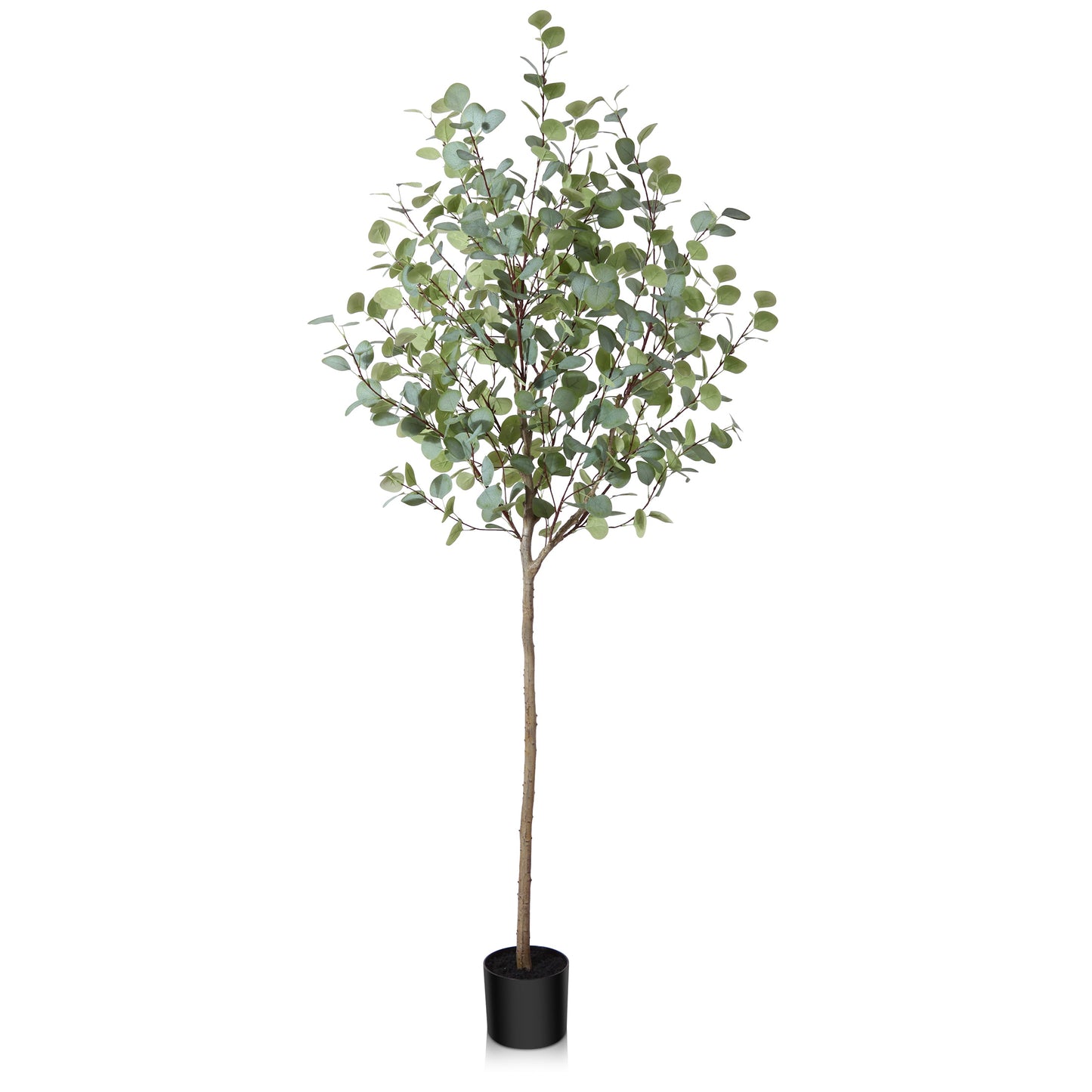 DR.Planzen Artificial Eucalyptus Plants 6Ft Fake Eucalyptus Plant in Pot Faux Tree for Home Decor Indoor Living Room Office Perfect Housewarming Gift 1Pack